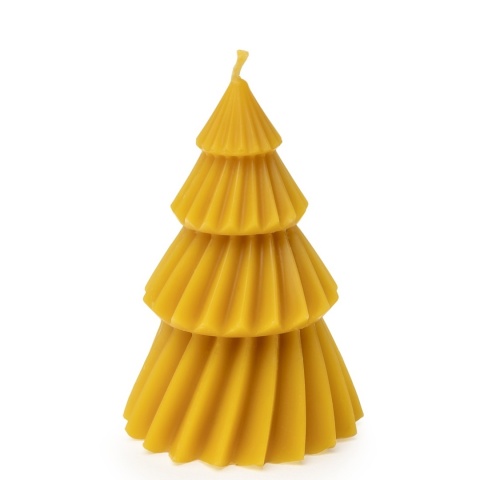 Choinka duża - świeczka z wosku pszczelego