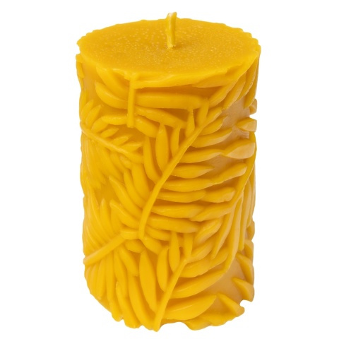 Świeczka z wosku pszczelego "Liście"