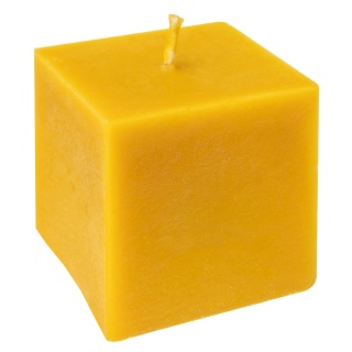 Świeczka z wosku pszczelego "Kostka"
